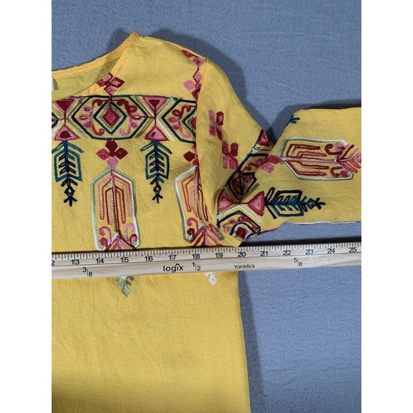 Ana & Rose  Blouse‎ Womens Medium Floral Embroidery Boho Hippie - Picture 4 of 8